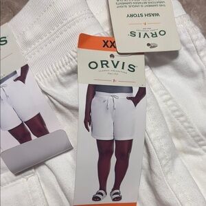 Orvis White Bermuda Shorts Classic Casual Wear